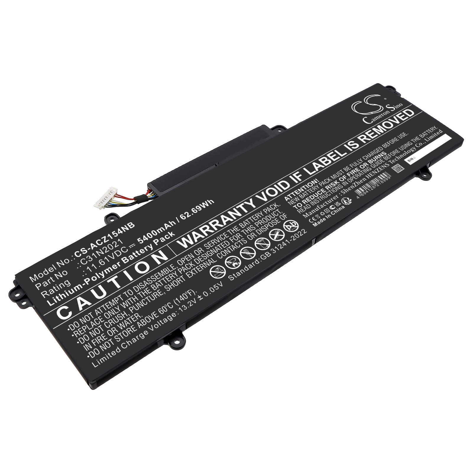 Batteri till Asus Zenbook 14 Flip OLED UN5401QA mfl - 5.400 mAh