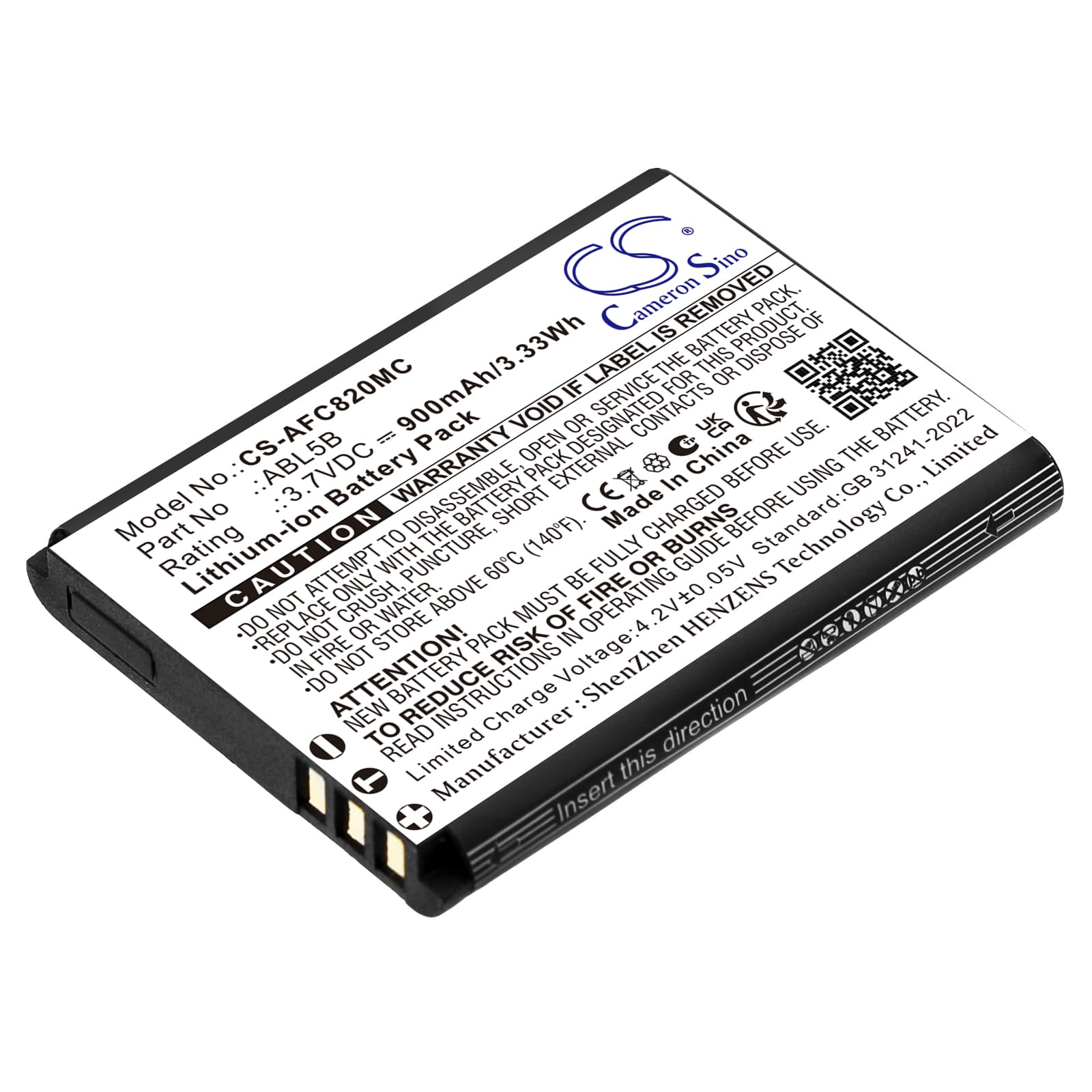 Batteri till AgfaPhoto DC8200 mfl - 900 mAh