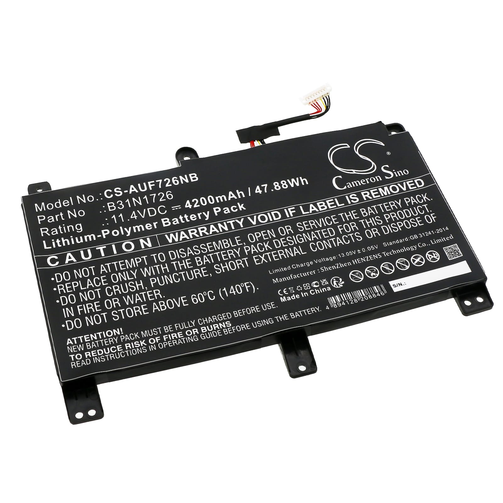 Batteri till Asus FX504 mfl - 4.200 mAh