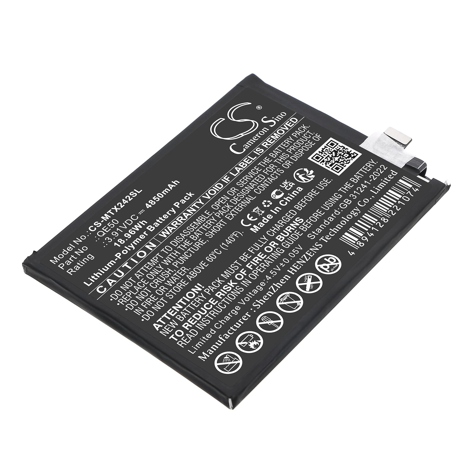 Batteri till Motorola Moto G85 5G mfl - 4.850 mAh