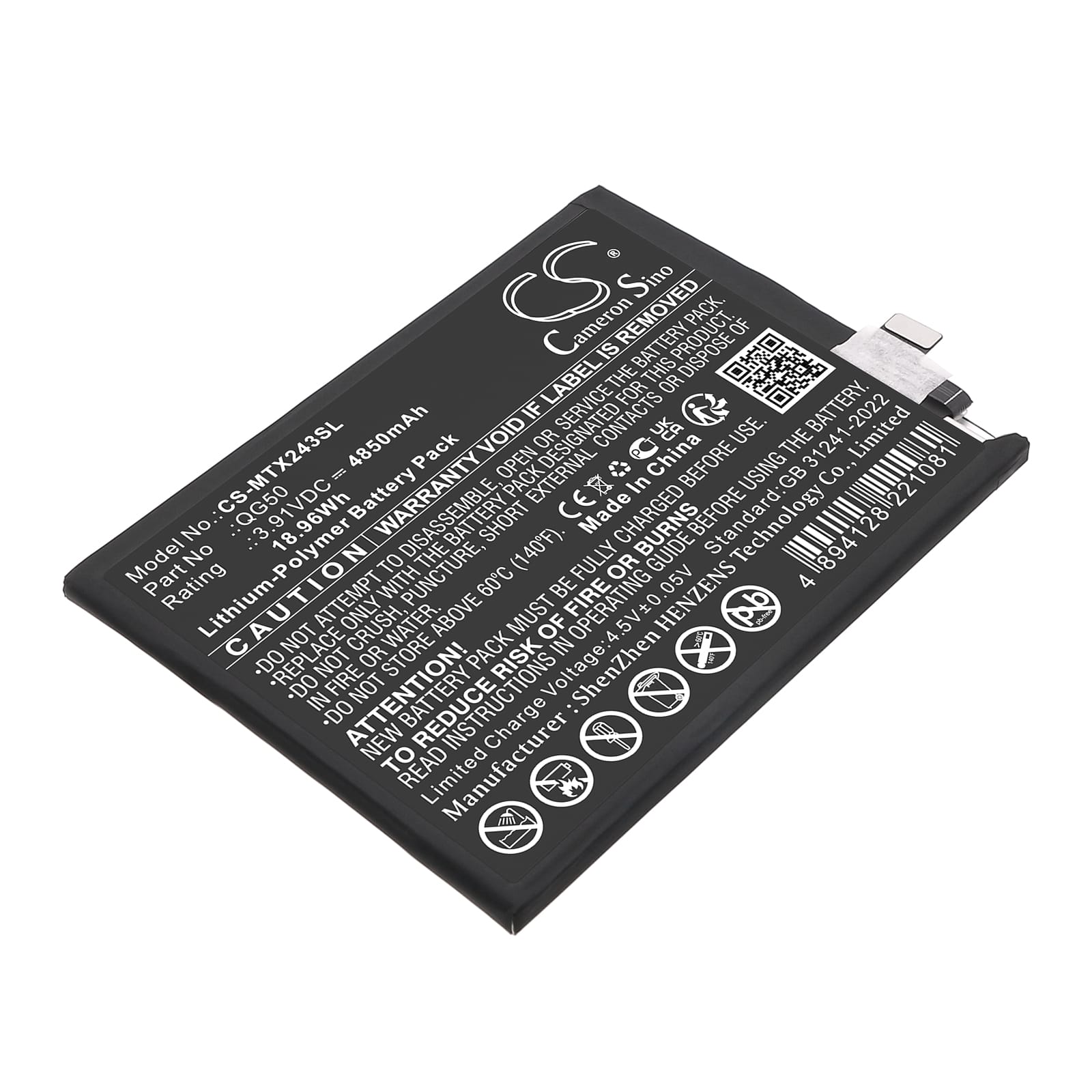 Batteri till Motorola Moto G35 5G mfl - 4.850 mAh
