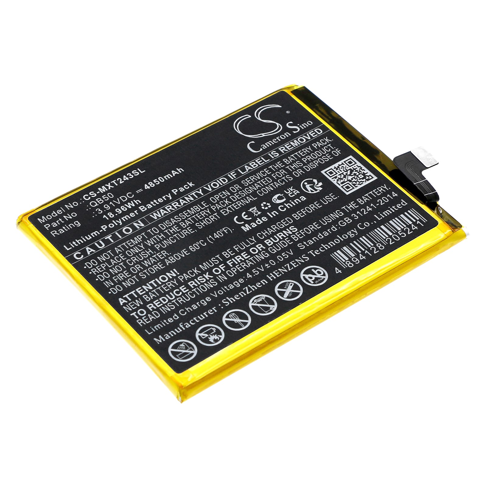 Batteri till Motorola Moto G84 5G mfl - 4.850 mAh