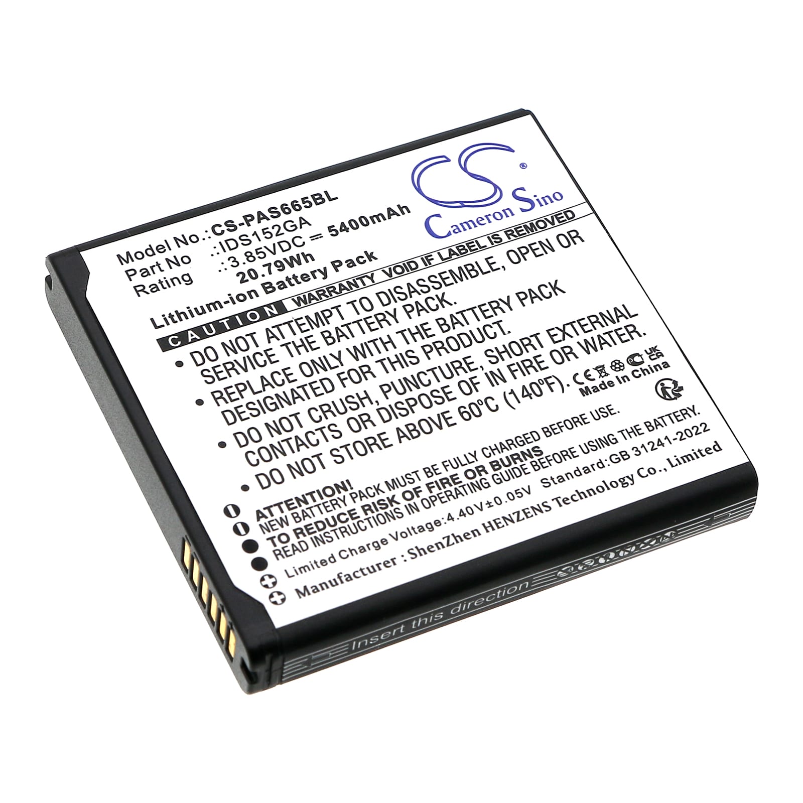 Batteri till Pax A6650 - 5.400 mAh