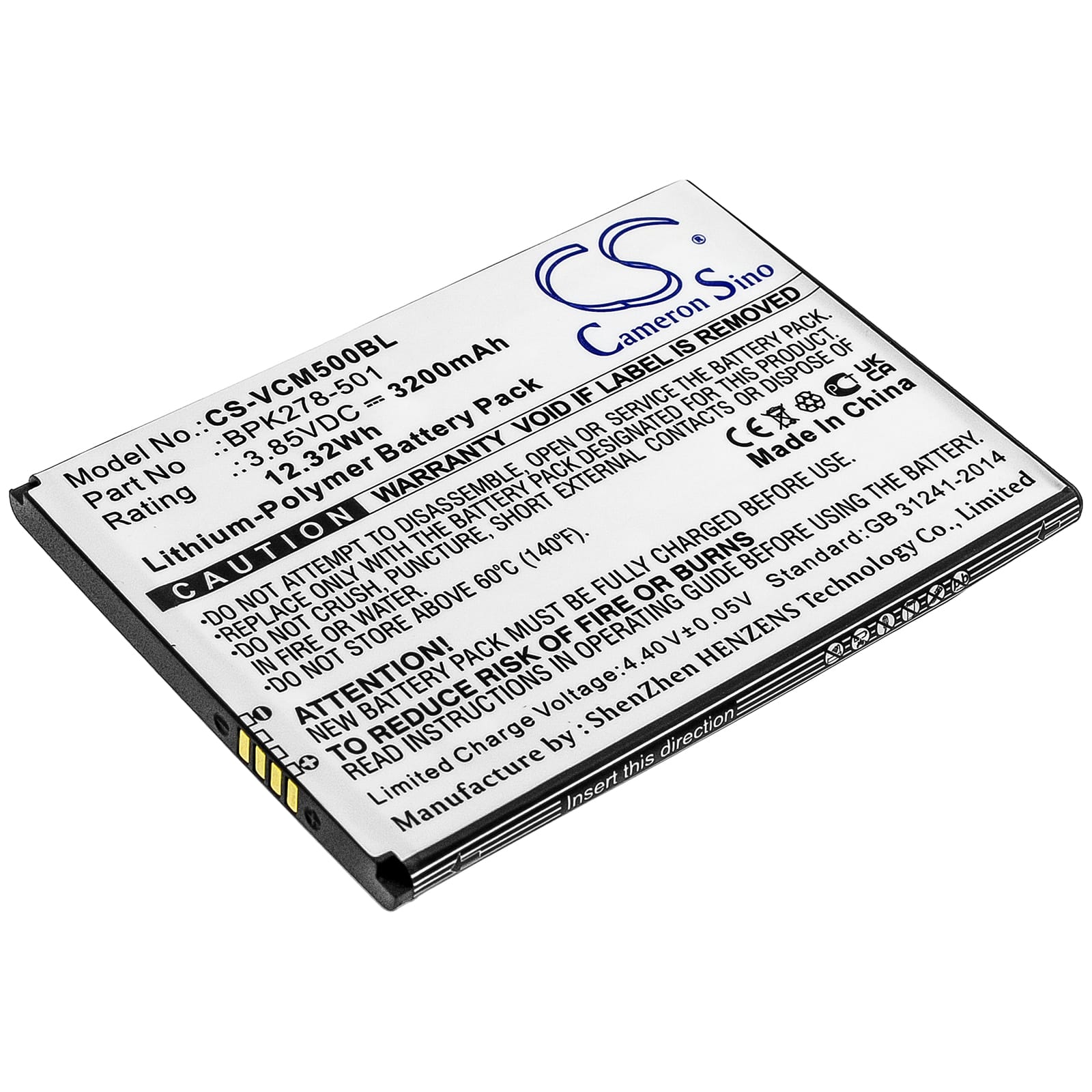 Batteri till Verifone CM5 - 3.200 mAh