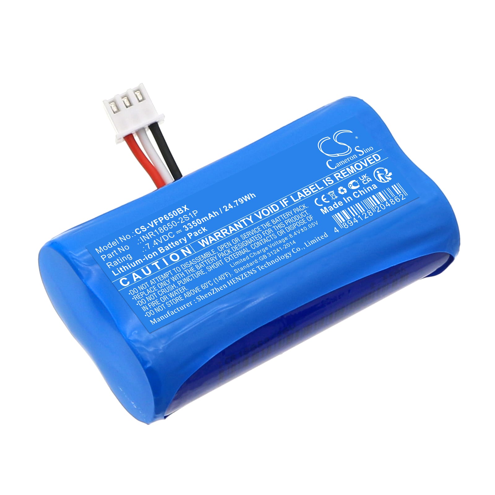Batteri till VeriFone T650p - 3.350 mAh