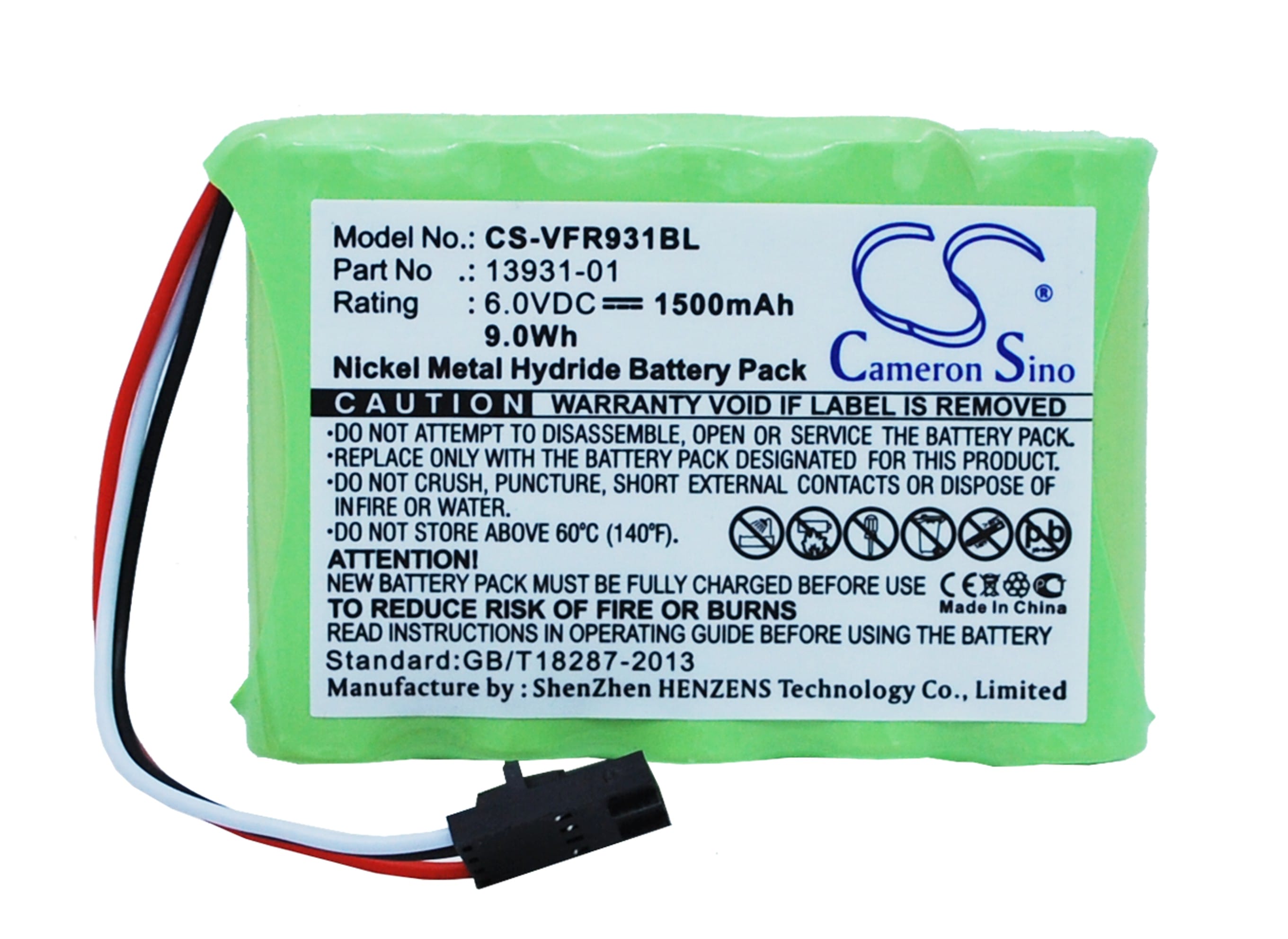 Batteri till Verifone CPU-4 mfl - 1.500 mAh
