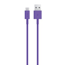 Micro USB synk- och laddkabel lila