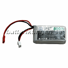 LiPo 2 cell - 7.4 V - 800 mAh