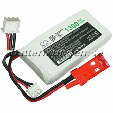 LiPo 2 cell - 7.4 V - 1.300 mAh
