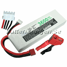 LiPo 3 cell - 11.1 V - 3.600 mAh